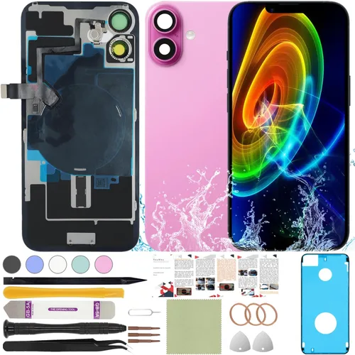 Vista 23 de Funda trasera de repuesto compatible con iPhone 8 de 4.7" + Herramientas profesionales (Gris espacial) Incluye herramientas profesionales, cinta