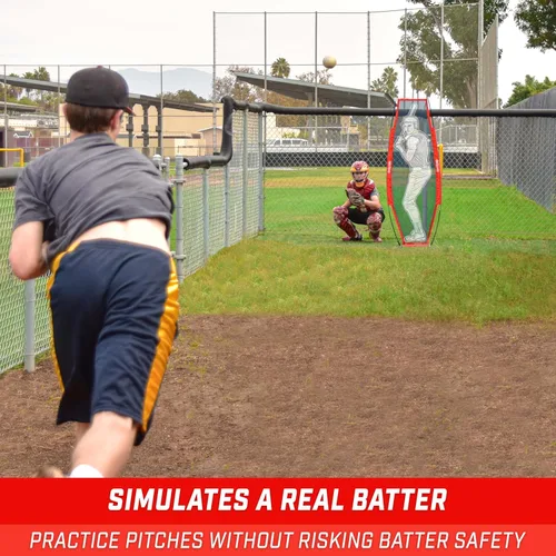 Vista 2 de GoSports Baseball & Softball Xtraman Dummy Batter Pitching Training Mannequin - Practice Pitching Aid for Improved Accuracy and Safety