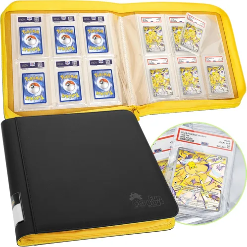 Vista 14 de FunGuys Carpeta para Tarjetas Graduadas – Carpeta de 4 Bolsillos para Slabs para PSA, BGS, SGC y Todas las Tarjetas Graduadas, Álbum