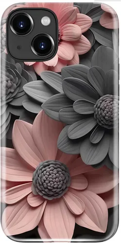 Vista 12 de LUMARKE Funda para iPhone 14/iPhone 13, lindo Y2K floral, carga inalámbrica Mosaico Tortuga Shell