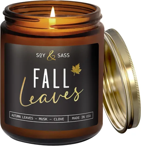Vista 10 de Vela de menta – Vela de Navidad 'Candy Cane' con mentol, menta y vainilla – Infundida con aceites esenciales I Velas de Navidad perfumadas I 9