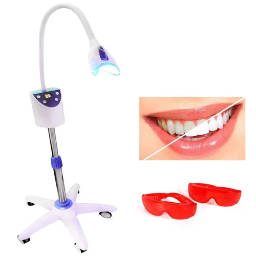 Vista 6 de BONEW Dientes móviles del piso que blanquean la lámpara que blanquea la lámpara con la lámpara azul de 4PCS MD-666