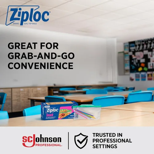 Vista 6 de SC Johnson Professional Ziploc - Bolsas de almacenamiento pequeñas a granel, 12 cajas x 108 bolsas, 1296 bolsas en total