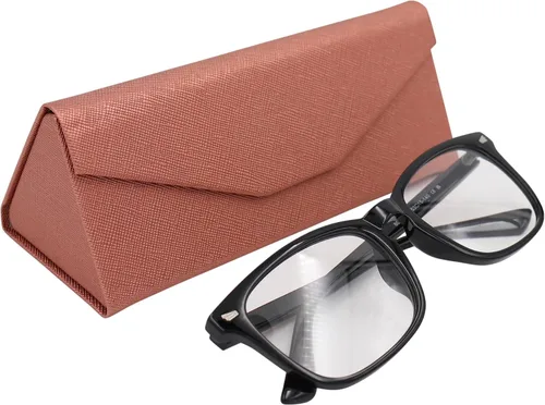 Vista 167 de Real Sic Funda para lentes de sol para hombres y mujeres, soporte magnético plegable para lentes de sol, inspirado en el color sólido