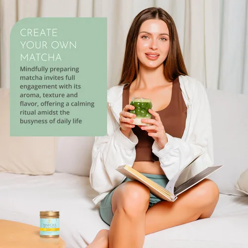 Vista 9 de Matcha Té verde en polvo – Tés orgánicos japoneses para desintoxicación y aumento de energía – Feria y sostenible, cosecha de una sola fuente