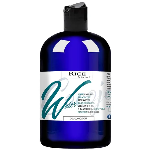 Vista 2 de Dr Joe Lab Mezcla de rosas de agua de arroz para el cabello, 16 onzas, mezcla natural para piel y cuerpo, hidratante, limpiador, sin parabenos ni