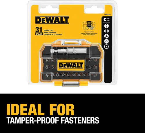 Vista 4 de DEWALT DWAX200 Juego de destornilladores de seguridad, 31 piezas (Paquete de 5)