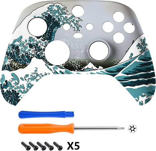 Vista 3 de eXtremeRate - Carcasa frontal para Xbox Series X y Xbox S Controller Accesorios personalizados - Controlador no incluido