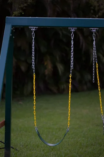 Vista 5 de New Bounce Asiento de columpio - Juego de columpios para exteriores, con cadena resistente a prueba de óxido recubierta de plástico grueso