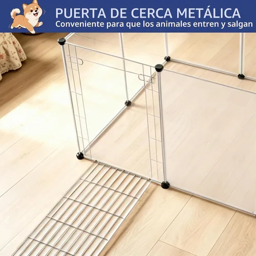 Vista 8 de BRIAN & DANY Dog Playpen Portable for Small Animals, Dog Play Pen Indoor, Transparent Pet Playpen for Puppies, Cats, 40" L x 40" W x 28" H