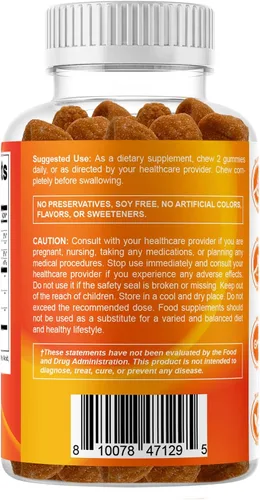 Vista 9 de Vitamatic Gomitas de cúrcuma con extracto de jengibre y pimienta negra – 60 gomitas veganas 95% curcuminoides – Potente apoyo antioxidante e