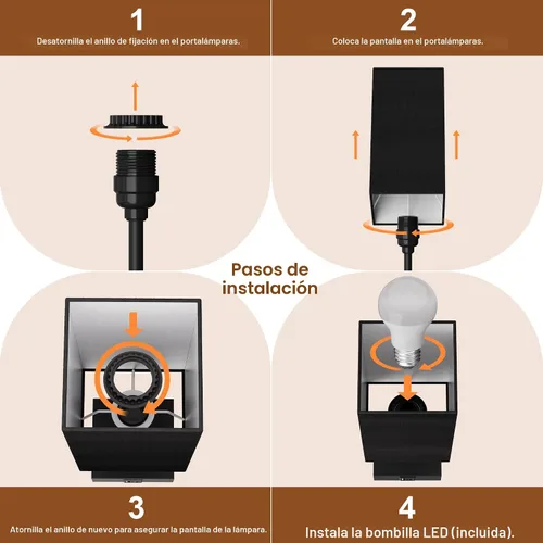 Vista 8 de Lámpara de mesa Sailstar para dormitorio, lámpara de noche táctil de 3 vías regulables, lámpara pequeña con 2 puertos de carga USB C+A, lámparas
