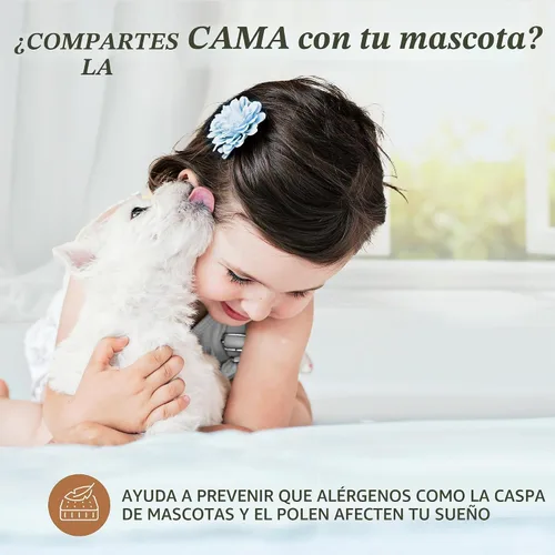 Vista 8 de Beckham Hotel Collection Protector de colchón: mezcla de algodón de grado hotelero, protección impermeable silenciosa, diseño de bajo perfil que