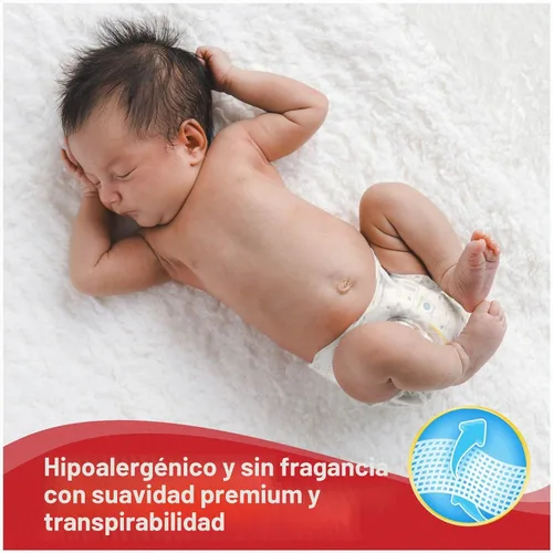 Vista 5 de Pañales Huggies Gentle Care para bebés prematuros, talla P, 30