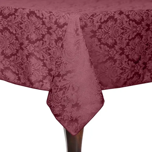 Vista 5 de Ultimate Textile Saxony - Mantel rectangular de damasco (60 x 108 pulgadas), color dorado
