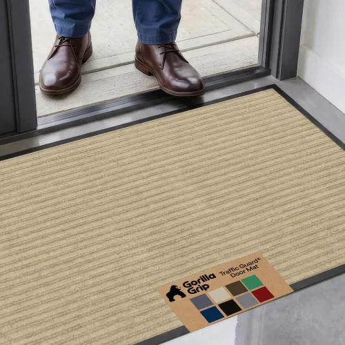 Vista 19 de GORILLA GRIP Traffic Guard - Tapete resistente para interiores y exteriores Negro