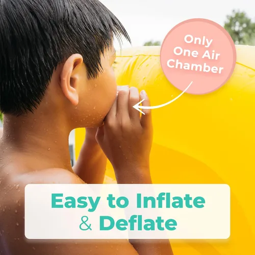 Vista 5 de Greenco Flotador inflable gigante para piscina, flotadores inflables para piscina, balsa inflable para verano, tumbona gigante de piscina