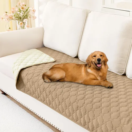 Vista 74 de Smiry Funda impermeable para cama de perro, manta reversible para mascotas para sofá Manta suave lavable para perro, funda a prueba de fugas