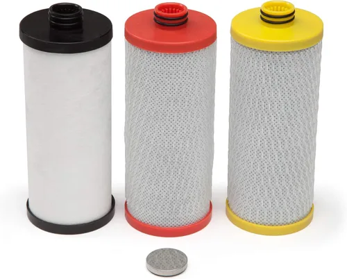 Vista 5 de Aquasana Sistema de filtro de agua de 3 etapas para debajo del fregadero + cartuchos de filtro de repuesto