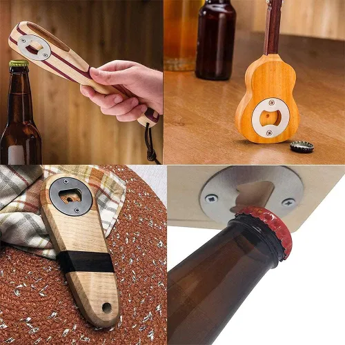 Vista 4 de Paquete de 100 piezas de acero inoxidable para abridor de botellas, kit de piezas de hardware montadas en la pared, kit de bricolaje con 200
