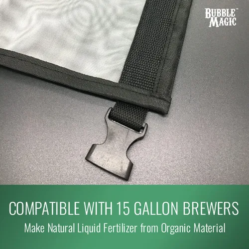 Vista 6 de Bubble Magic Bolsa de té de compost, infusor, colador, malla fina para cerveceros de 15 galones, extractor de nutrientes vegetales, haz fertilizante
