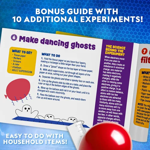 Vista 6 de National Geographic - Kit de ciencia increíblemente bruta, 16 experimentos repugnantes con guía adicional, juego de química Yucky Slime, juguete