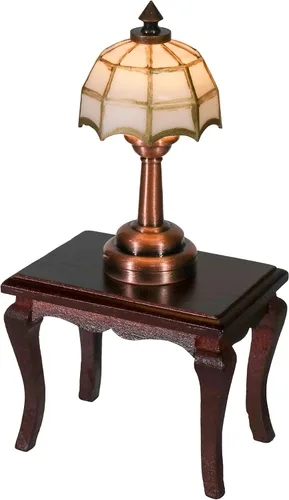 Vista 3 de Mini lámpara de acento de mesa de casa de muñecas, iluminación LED en miniatura para decoración de casa de muñecas, accesorios de luz funcional a