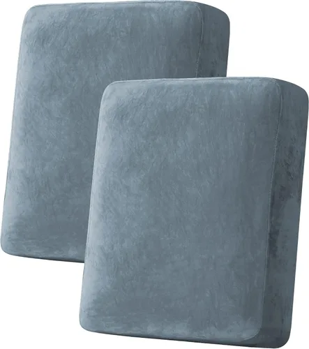 Vista 146 de H.VERSAILTEX Funda de cojín elástica de terciopelo para sofá, funda de cojín de felpa para cojines de silla, protector de muebles, cojín de asiento