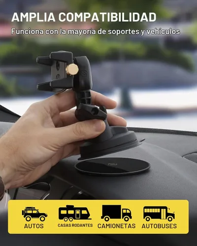 Vista 5 de Scosche DMDHD-BPO - Disco de montaje universal para tablero de instrumentos adhesivo resistente para soporte de teléfono con ventosa, cámara