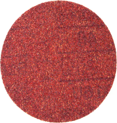 Vista 2 de 3M Hookit 01303 - Disco abrasivo rojo, 5 pulgadas, grano 40+ sin agujero, paquete de 25 para lijado automotriz, lijado de imprimación, lijado