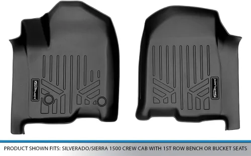 Vista 4 de SMARTLINER - Revestimientos de piso de primera fila para Chevrolet Silverado 1500 2019-2026