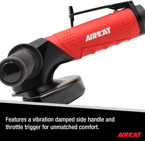 Vista 3 de AIRCAT Herramientas neumáticas 6380: Amoladora angular resistente de 2.3 HP de 5 pulgadas 12.000 RPM