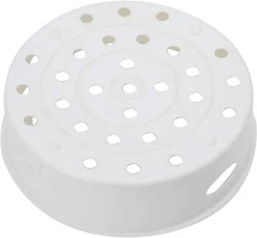 Vista 2 de YiZYiF Cesta de vapor de plástico para cocinar arrocera y calentador de utensilios de cocina, color marfil, 3L