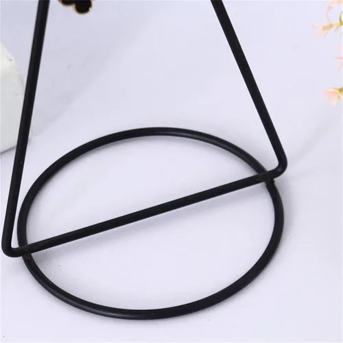 Vista 4 de Organizador de joyas, soporte de metal para aretes, collar y pulsera, organizador colgante para mostrar joyas, brazaletes, anillos, aretes, torre