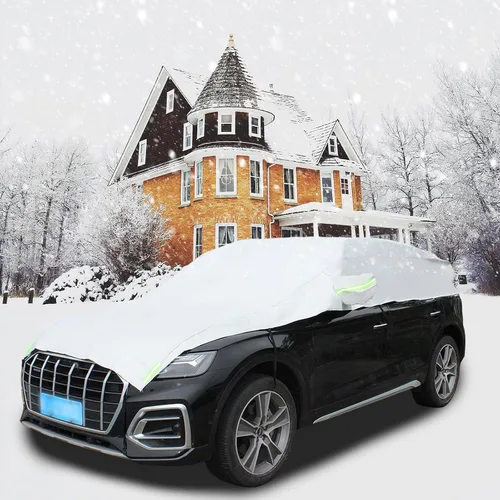 Vista 7 de Se adapta a SUV de 185"-200", cubierta superior de media carrocería impermeable para todo clima, cubiertas de automóvil para exteriores e interiores