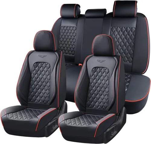 Vista 26 de Coverado Fundas de asiento delantero, fundas de asiento delantero de automóvil, fundas de asiento de piel de napa para automóviles, fundas