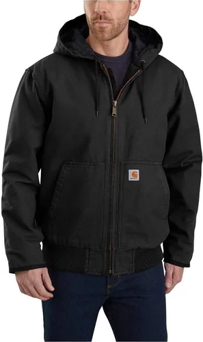 Vista 3 de Carhartt - Chaqueta activa aislada de pato lavado de ajuste holgado para hombre Negro