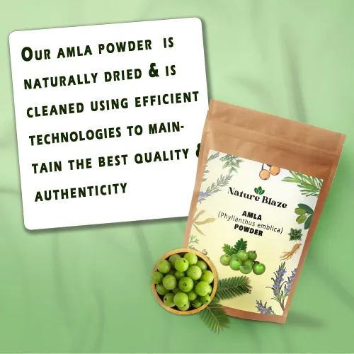 Vista 3 de Nature Blaze Amla en polvo natural (7.05 oz/7.0 onzas, polvo Awla)