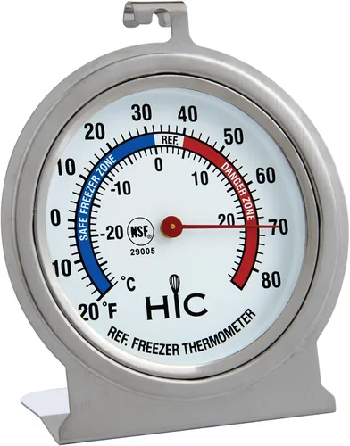 Vista 9 de HIC Kitchen Termómetro para horno asado, cara grande de 2.5 pulgadas de fácil lectura, acero inoxidable