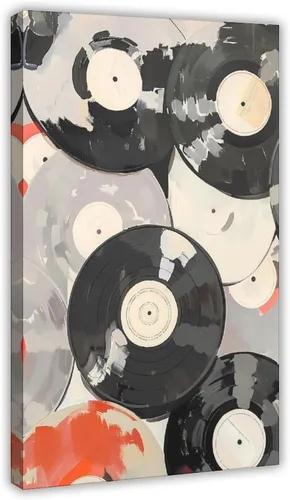 Vista 15 de YFET Tocadiscos vintage Y2K Room Flowers Pink Retro Music Lover Preppy Room - Póster artístico de pared y arte de pared, póster moderno