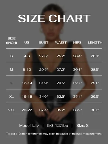 Vista 6 de REORIA Butsmooth - Body sin mangas con cuello en V profundo y escote en V para mujer