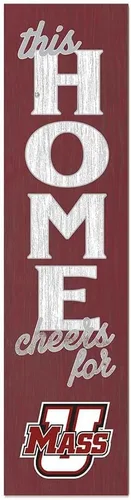 Vista 71 de KH Sports Fan Letrero de Alabama Crimson Tide This Home Cheers for Porch Leaner, 11 x 46 pulgadas, carmesí de marea carmesí; muestra tu espíritu