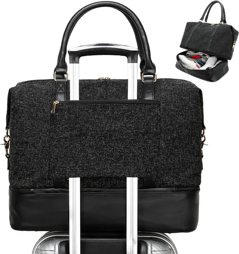 Vista 8 de CAMTOP Bolso de viaje para mujer con funda de equipaje y compartimento para zapatos