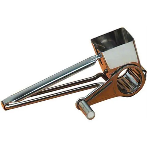 Vista 2 de American Metalcraft Rallador de queso de manivela de plástico, blanco