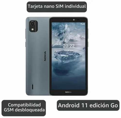 Vista 3 de Nokia C2 2E Android 11 (Go Edition) Smartphone desbloqueado Batería todo el día 2/32 GB Pantalla de 5.7 pulgadas Versión internacional
