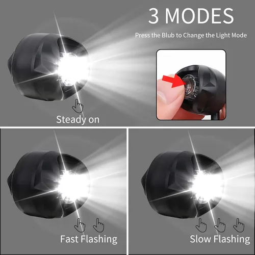 Vista 3 de Vergissm Linternas Recargables, 2 PCs Faro LED, Linternas Impermeables Manos Libres con 3 Modos de Iluminación para Niños y Adultos, Luces Novedosas