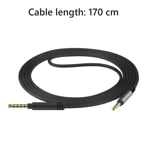 Vista 2 de GEEKRIA Cable de audio compatible con auriculares para juegos Astro A40tr, A40, A30, A10 Gen 2, A10, auriculares para juegos, cable estéreo