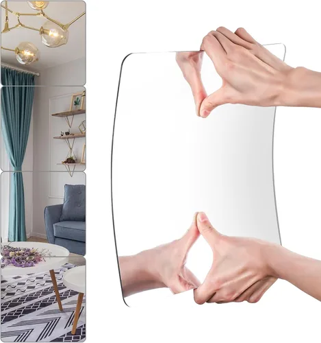 Vista 2 de JEOYOO Espejo de Pared de Cuerpo Entero, Espejos para Puerta, Espejo Acrílico Económico, Espejos de Gimnasio Irrompibles para Gimnasio en Casa