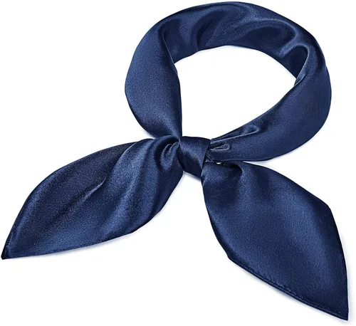 Vista 37 de American Trends Bufanda de seda para mujer, bufandas de satén para la cabeza, bufanda cuadrada para el cuello, bufanda ligera de seda como bandana