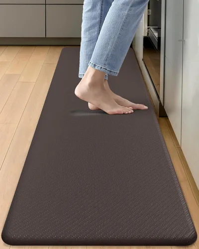 Vista 16 de Color&Geometry - Alfombra antideslizante para cocina Marrón